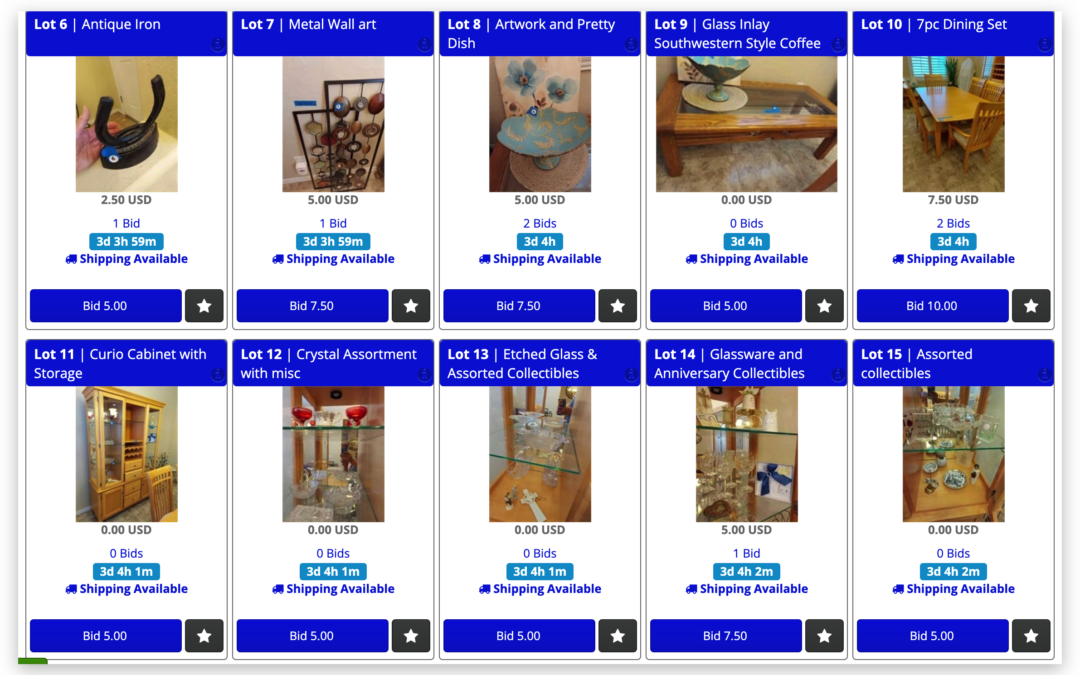9/29 VINTAGE COLLECTIBLES – ESTATE SALE & MORE 300+ LOTS