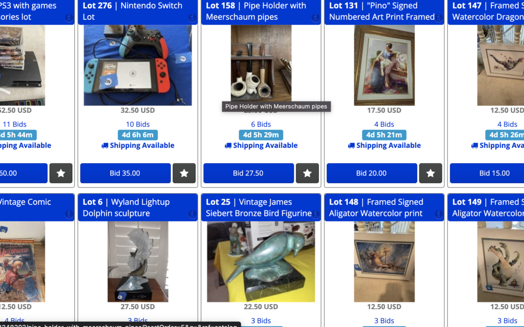 11/17 Grand Legacy – Sunny Full Estate Auction – 450+ Lots