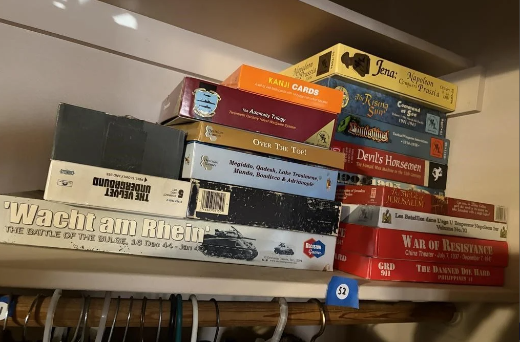 Historical war strategy board games collection